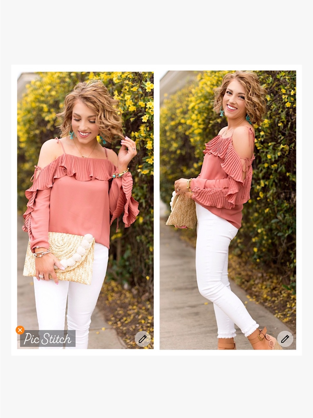 Lipsy London Pleated Cold Shoulder Blouse